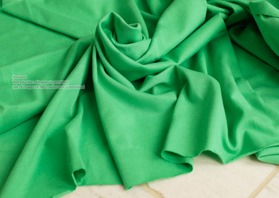 ４０/２天竺 無地 【★パロットグリーン】